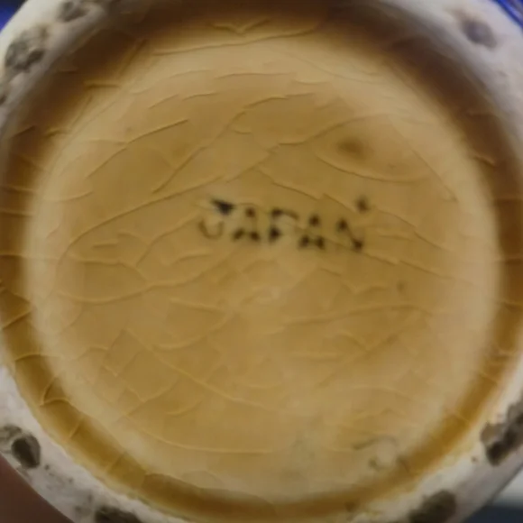 Japan Vintage Ceramic Barrel Toothpick Holder MCM Faux Wood Grain Brown Tan Mini - Picture 3 of 9